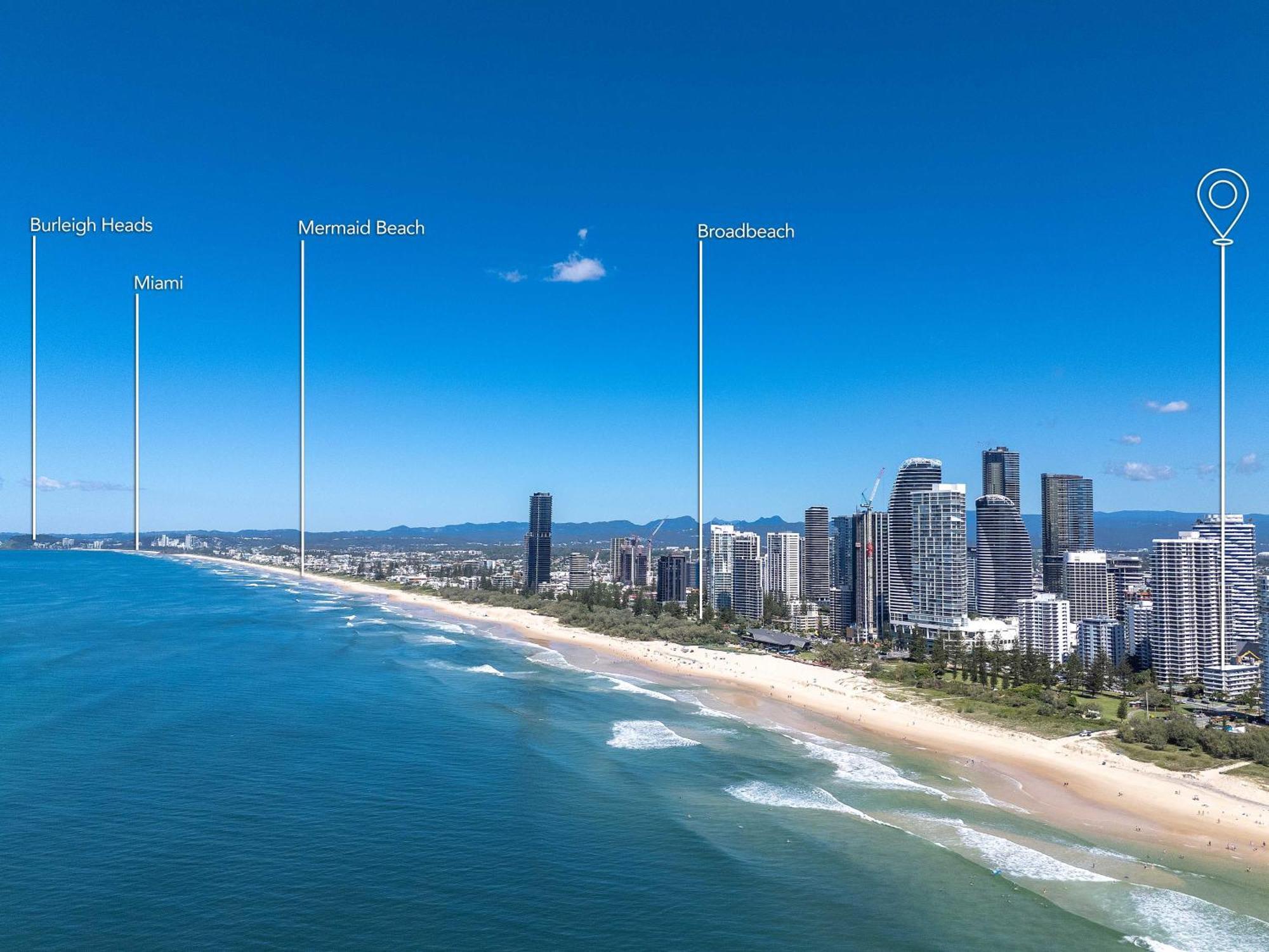 Hi Ho Beach Apartments On Broadbeach Gold Coast Exterior foto